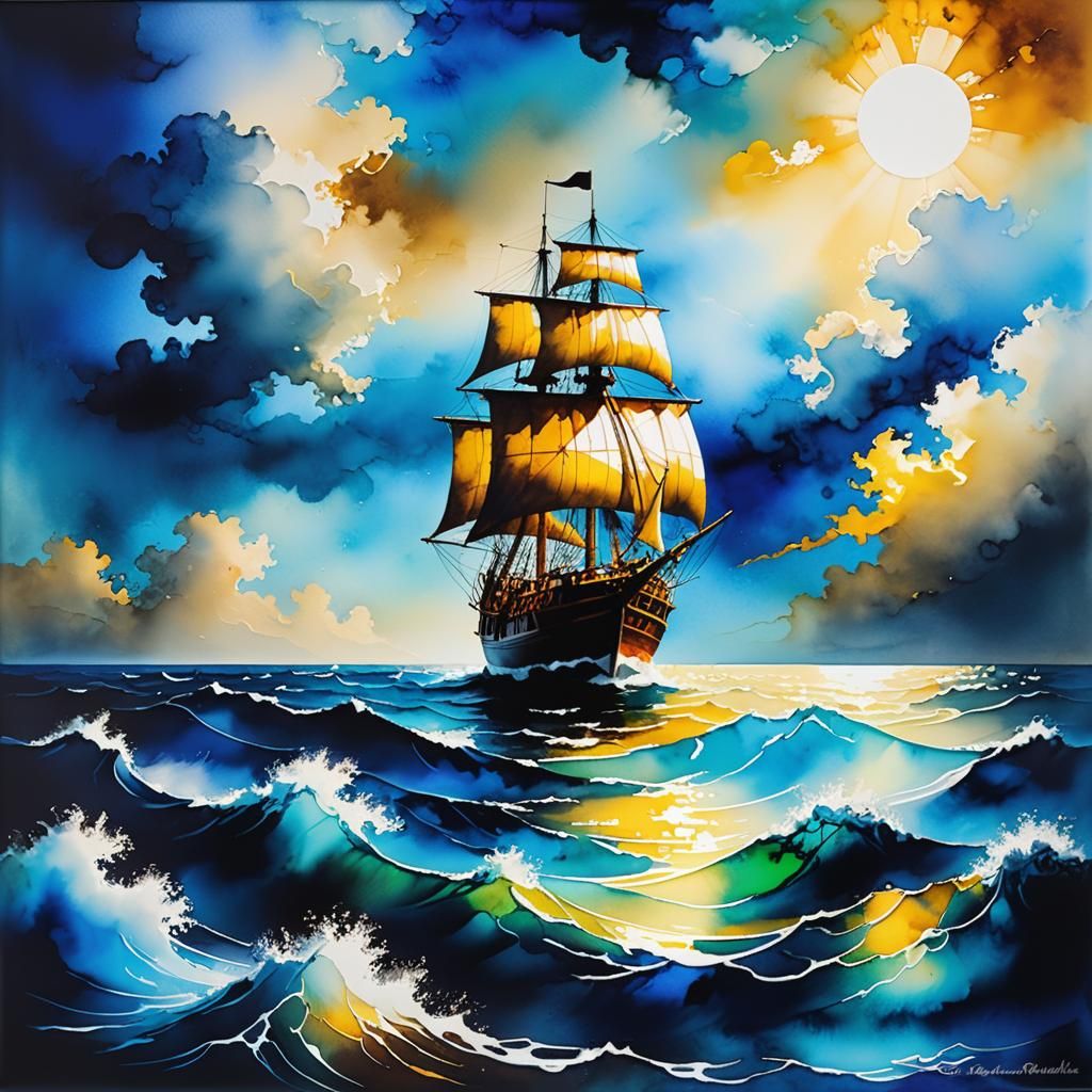 Sailing the Ocean Blue  by @Helix