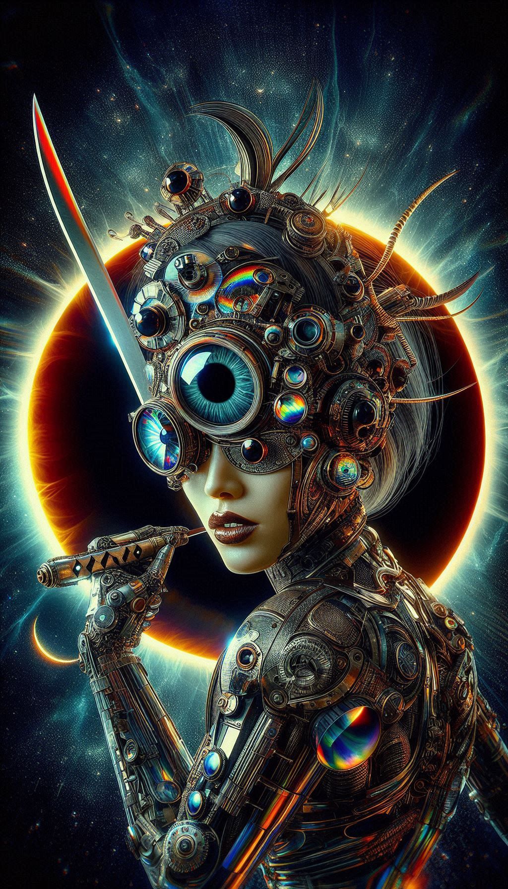 multi-eyed cyborg cyclops