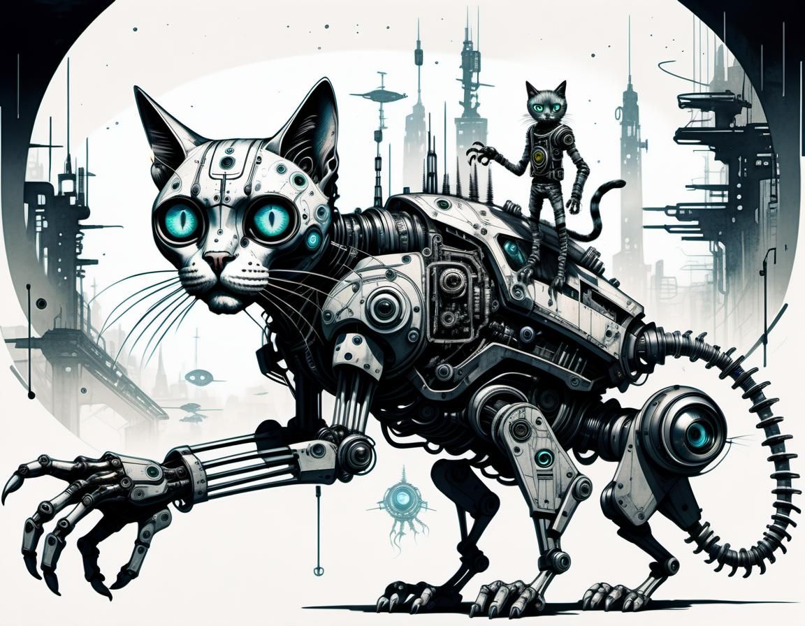 Biopunk cat