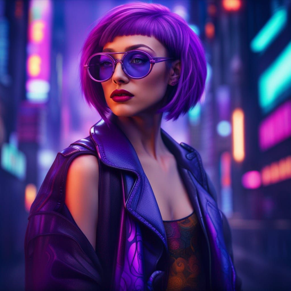 cyberpunk lady - AI Generated Artwork - NightCafe Creator