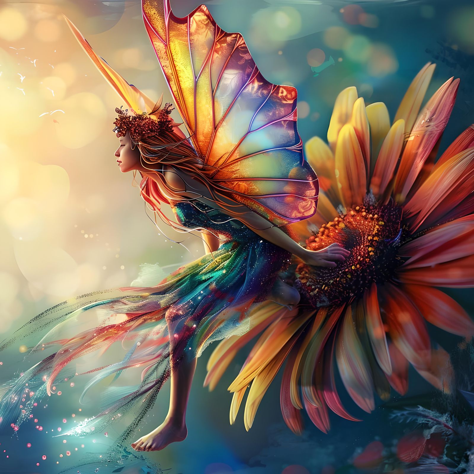 Fairy Among the Flowers #2