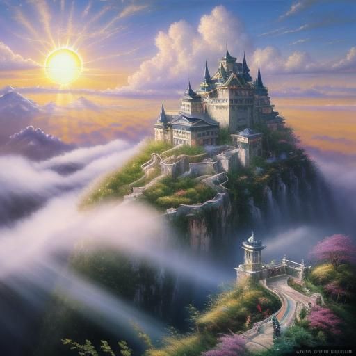 Ethereal Ink Painting: Spring Plowing with Dragons