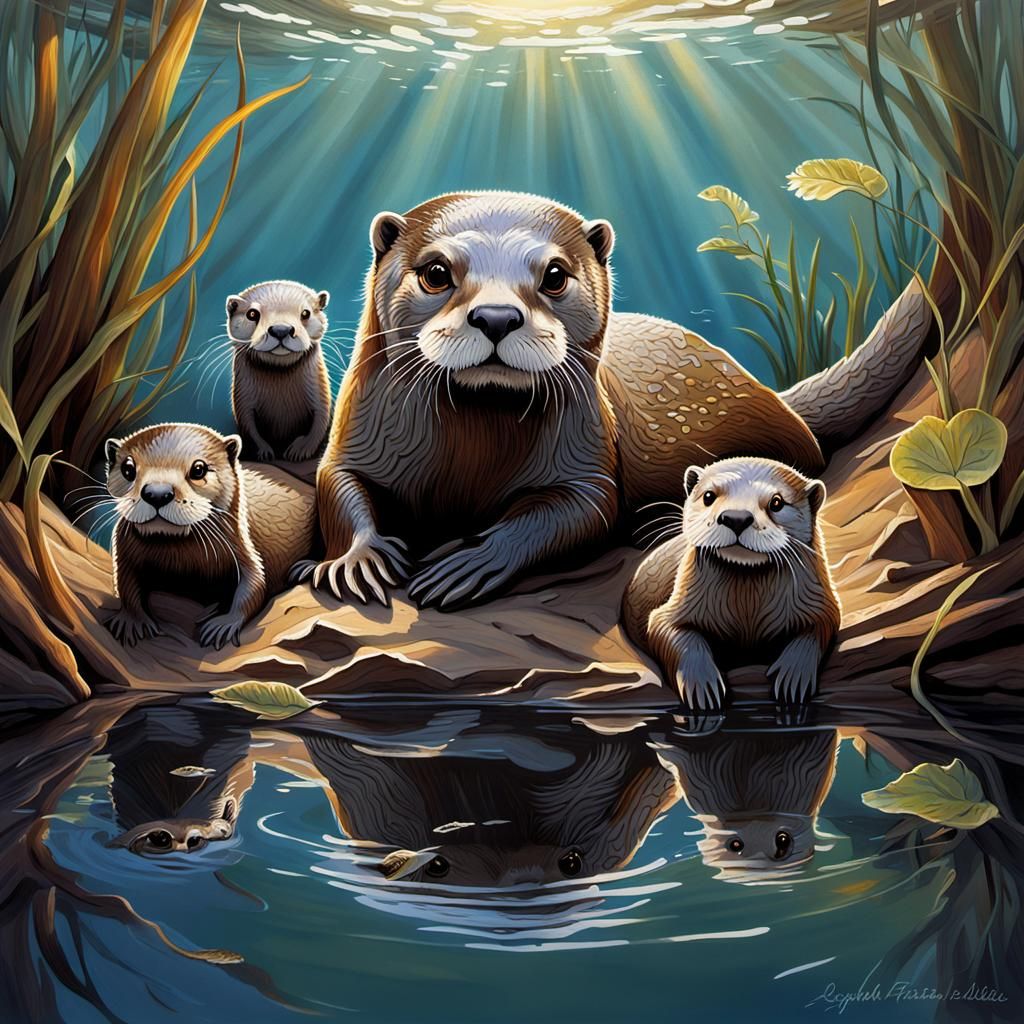 American River Otter  by @Magnolia55