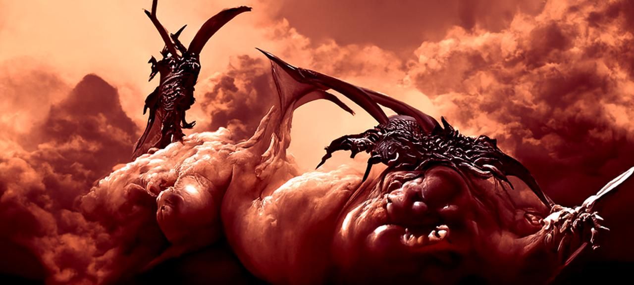 Hellish horrifying abomination monster