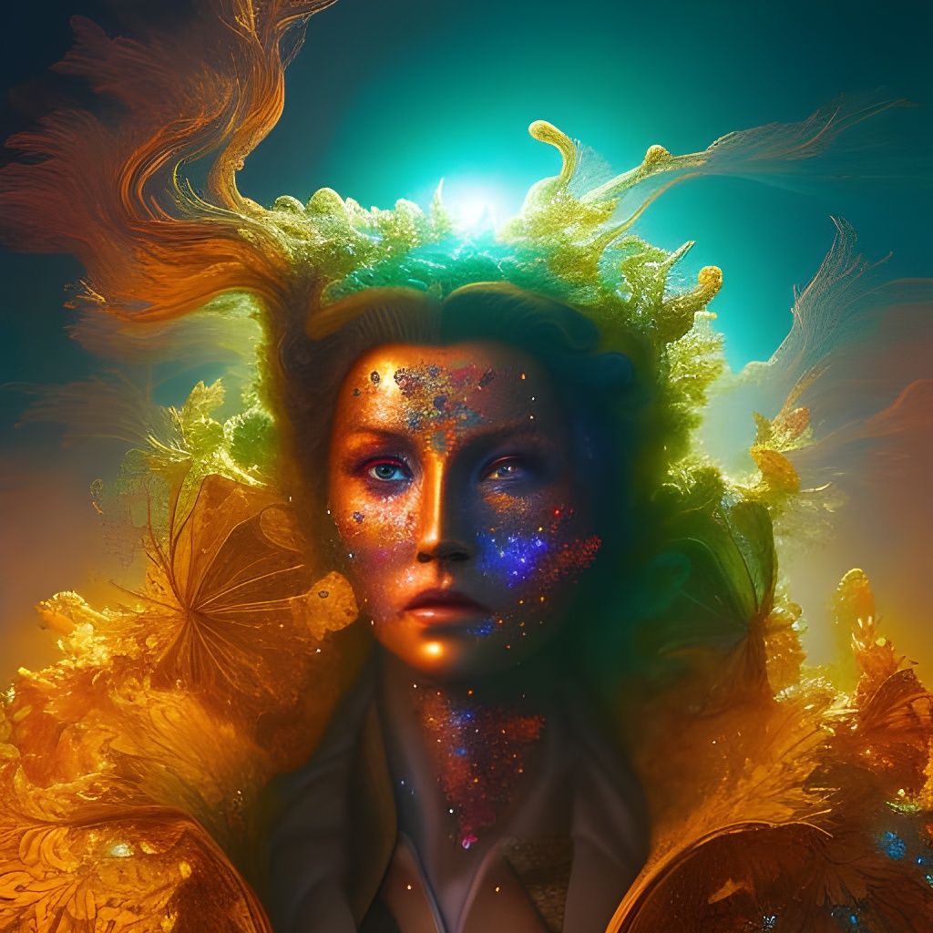 Amber-sap Elemental - AI Generated Artwork - NightCafe Creator