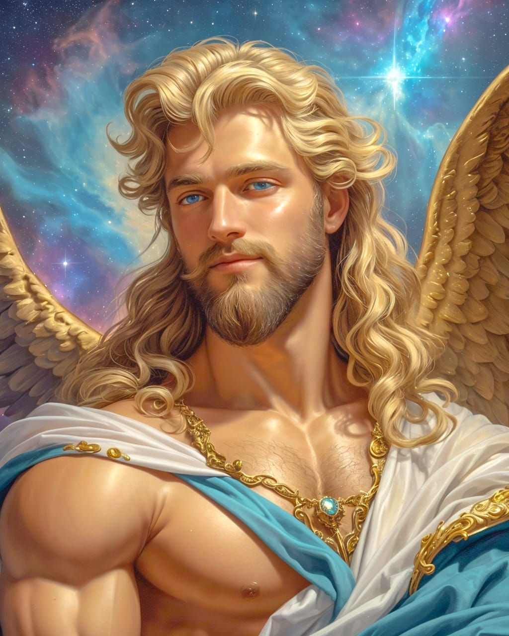 Handsome Celestial Man Portrait