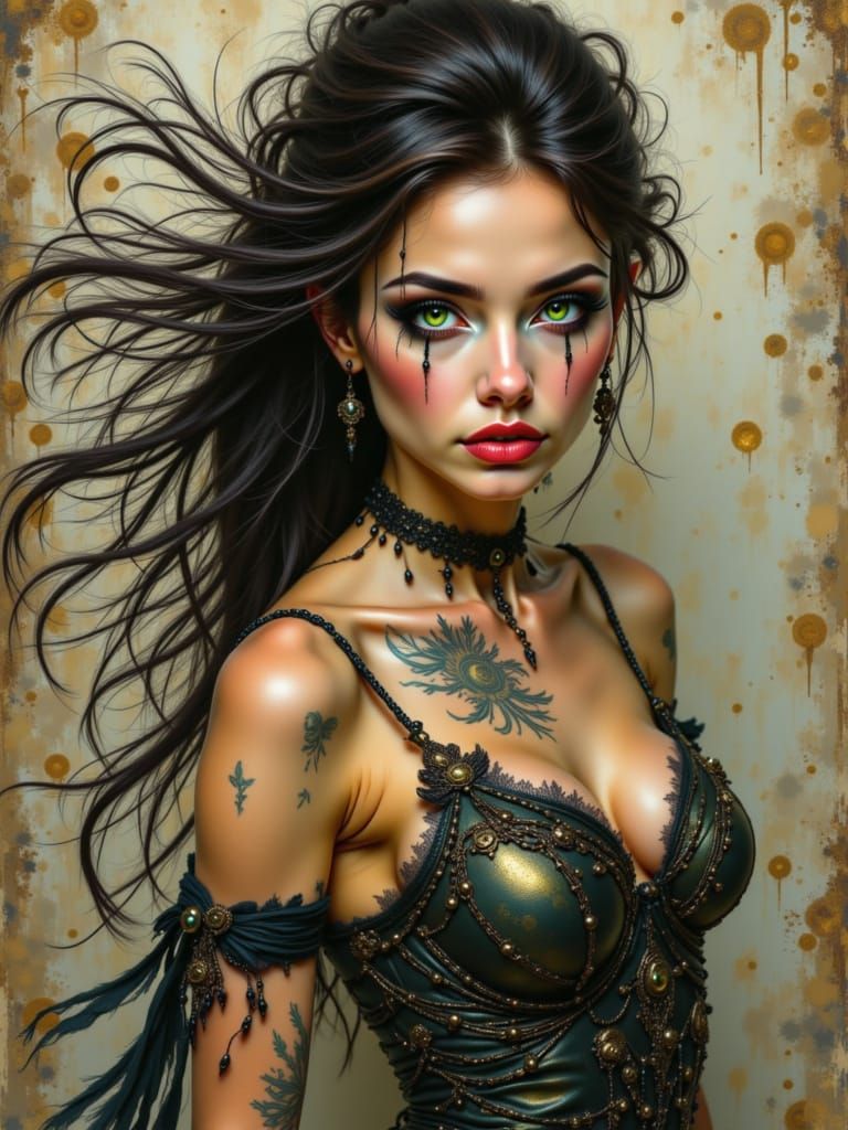 Photo-realistic hyperrealistic. Elegant ((Full-body shot)). <lora:Mythic Chiaroscuro:1.0> Elegant Elf with unique facial features and perfec...