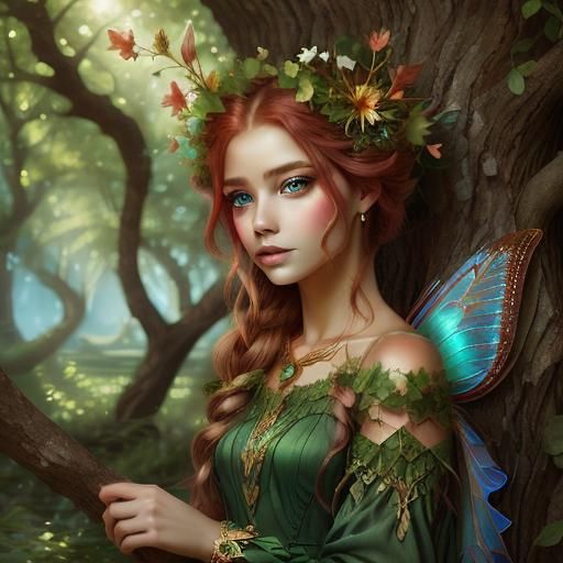 <lora:Fairy portrait:1.0>