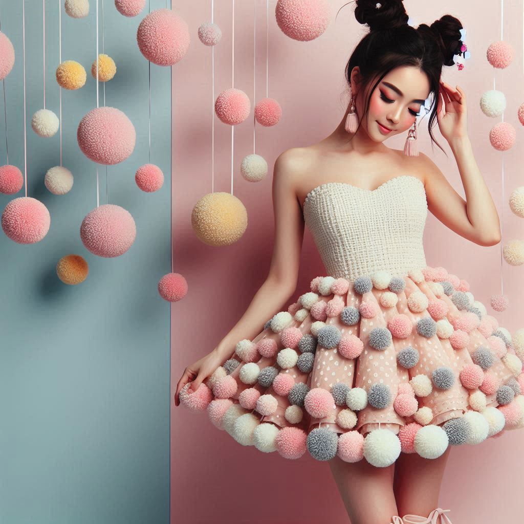 Pom pom dressed