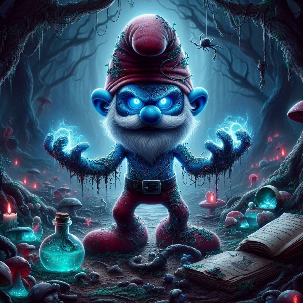 Corrupted evil Papa Smurf