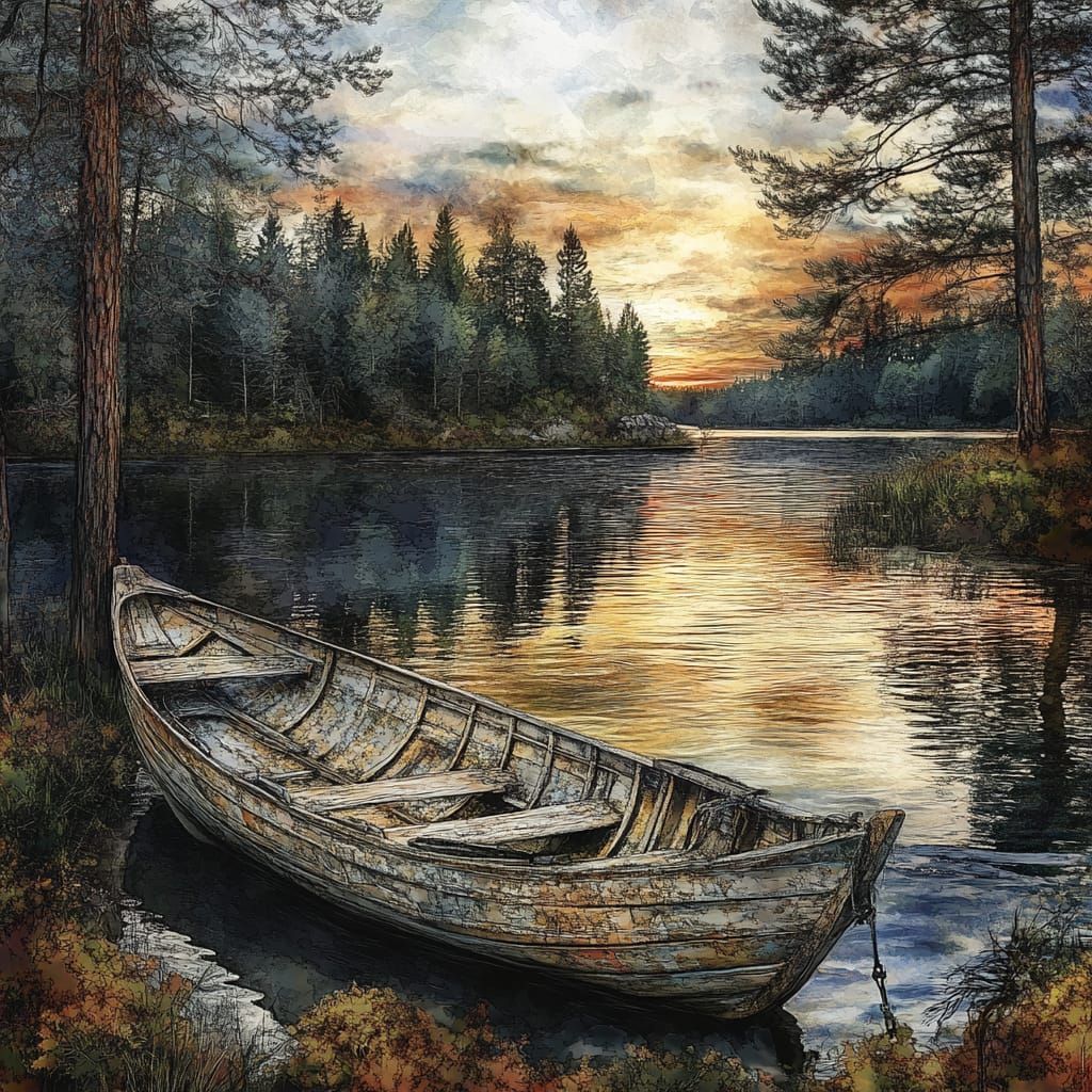 Landscape of a lake  by @Angelika