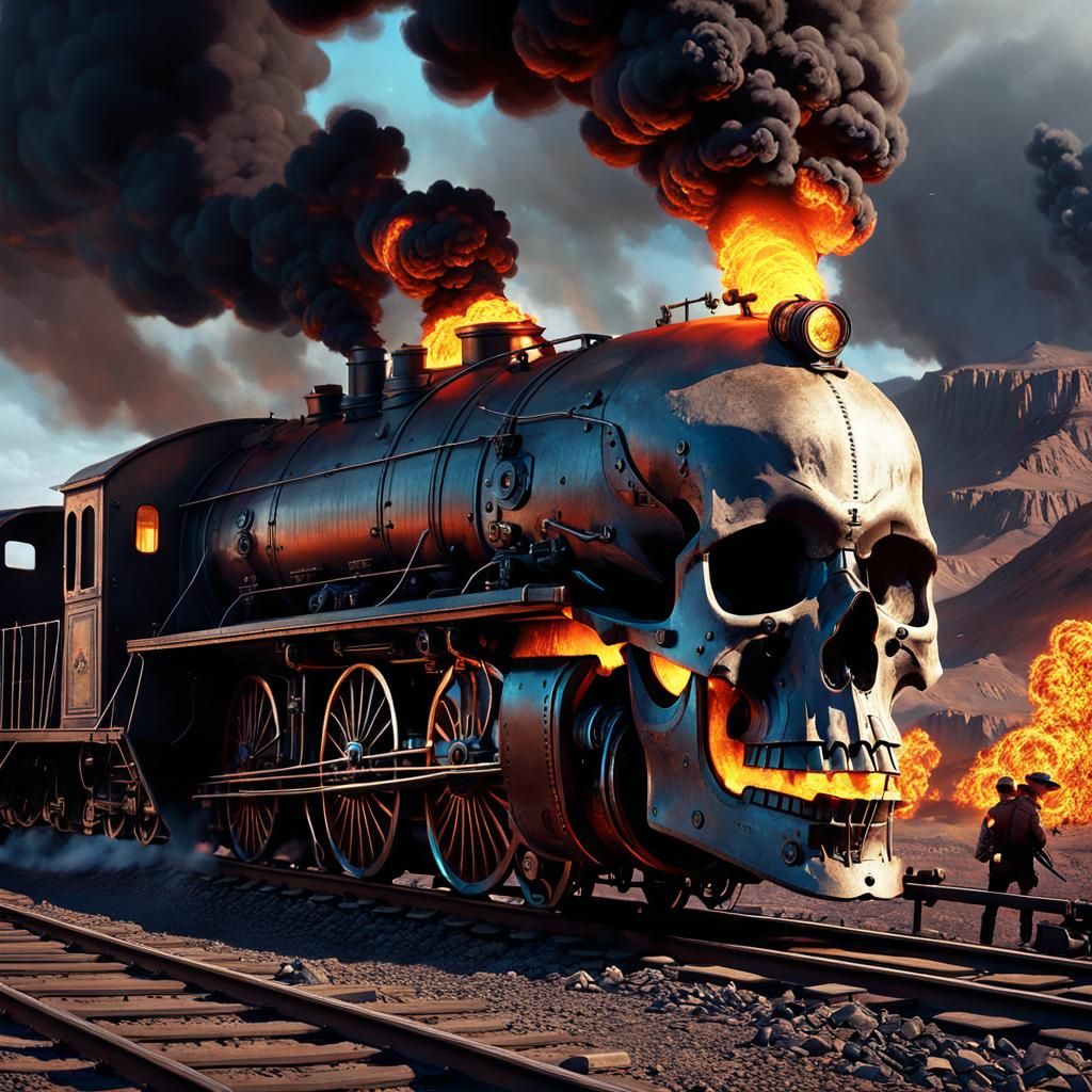 The Hell Train - AI Generated Artwork - NightCafe Creator