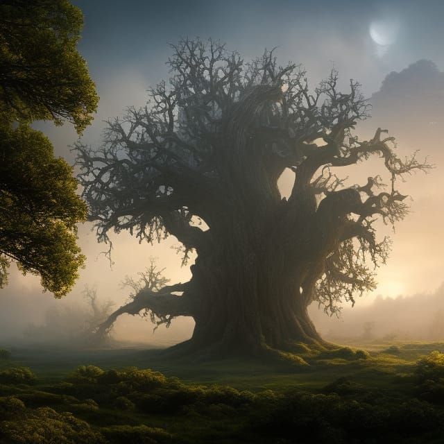 Wise Mystical Tree is evil - AI Generated Artwork - NightCafe Creator