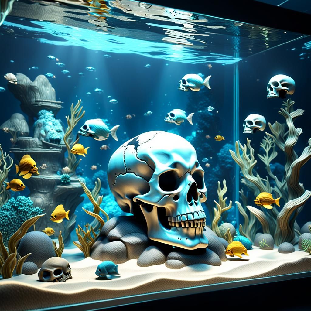 skull aquarium
