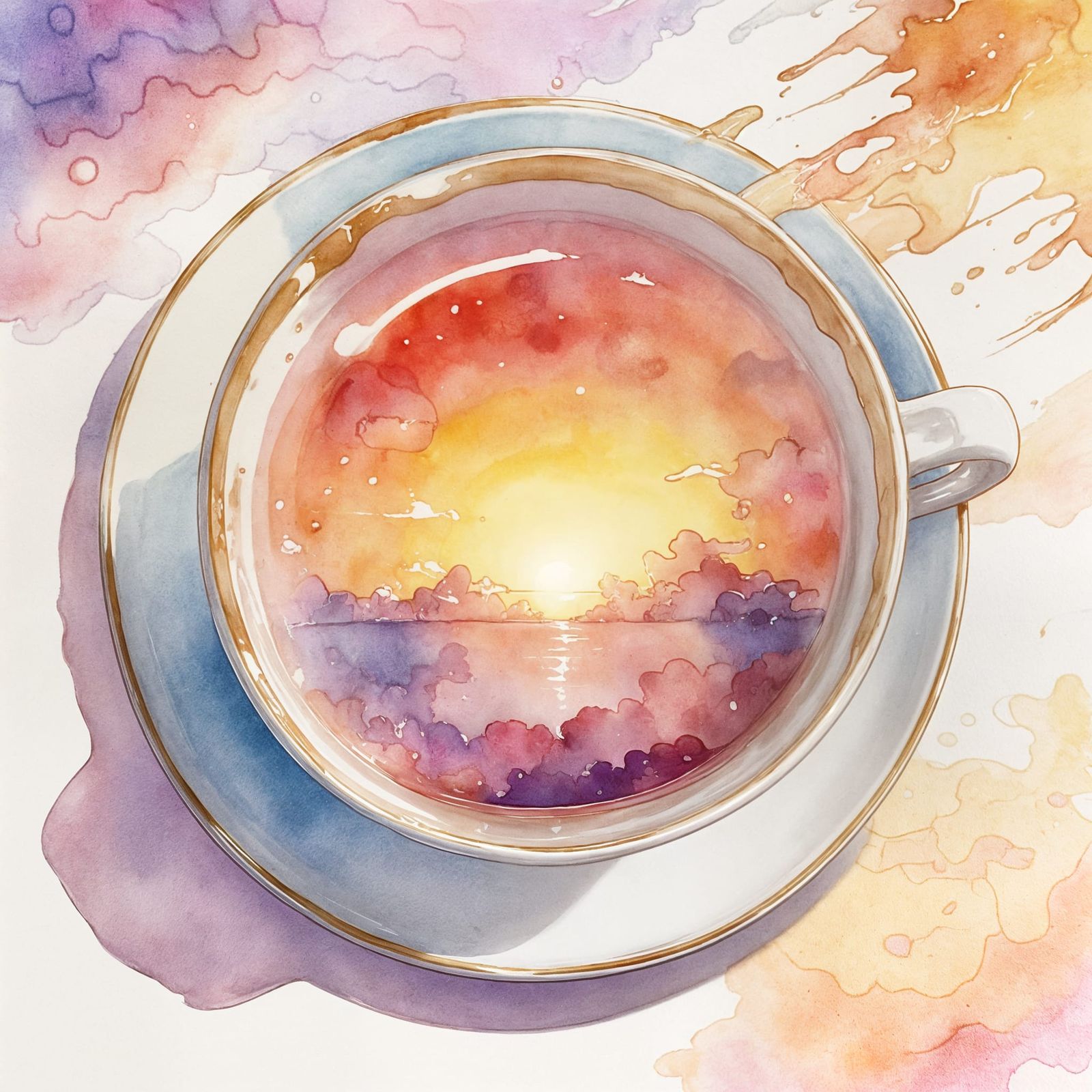 Sunrise Tea, Upscaled