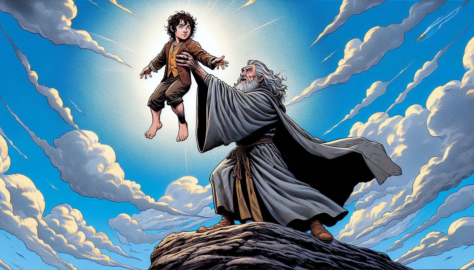 Attempts to change Rafiki and Simba To Gandalf and Frodo