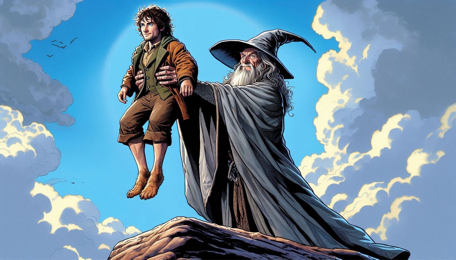 Attempts to change Rafiki and Simba To Gandalf and Frodo 3