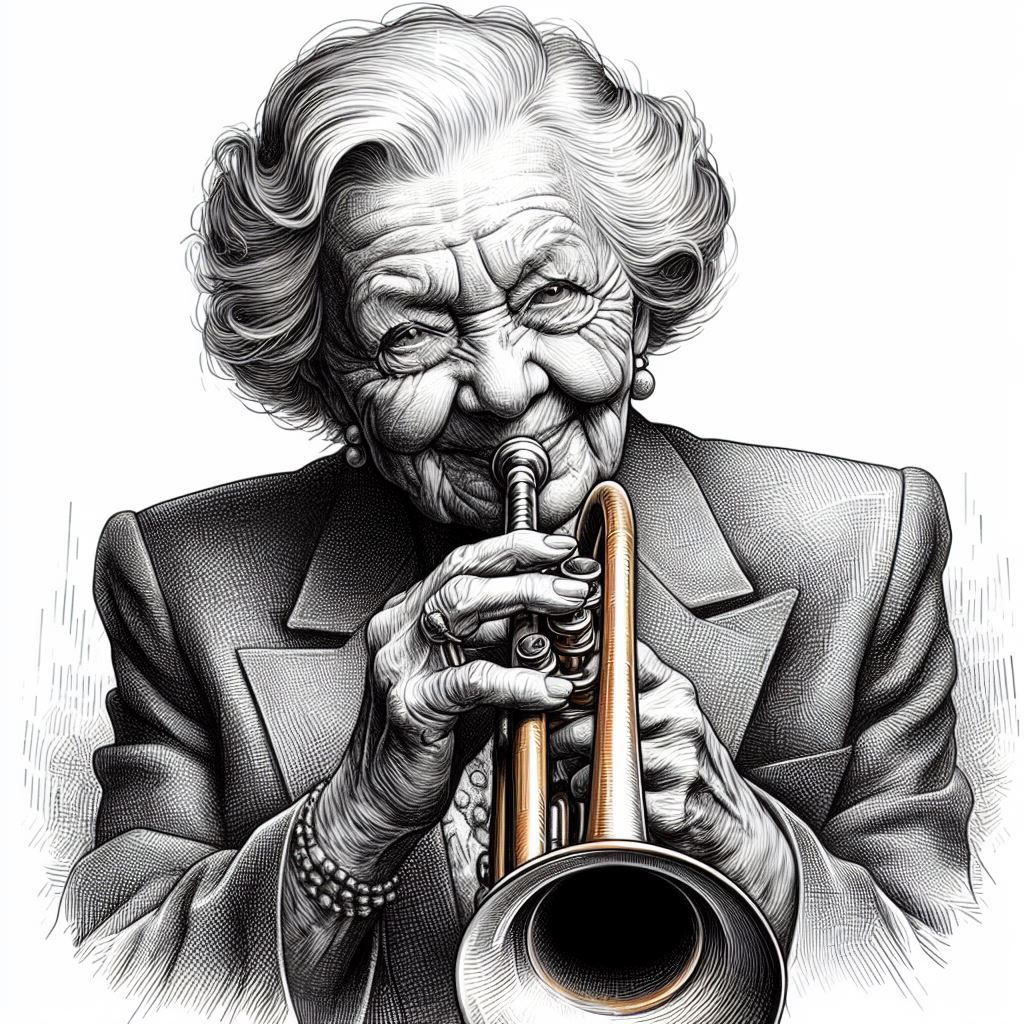 Jazz trumpet portrait series