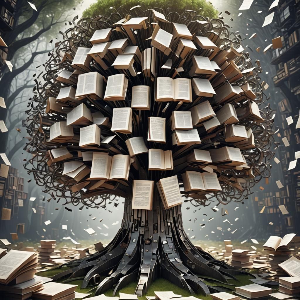 A book tree for all the books lovers