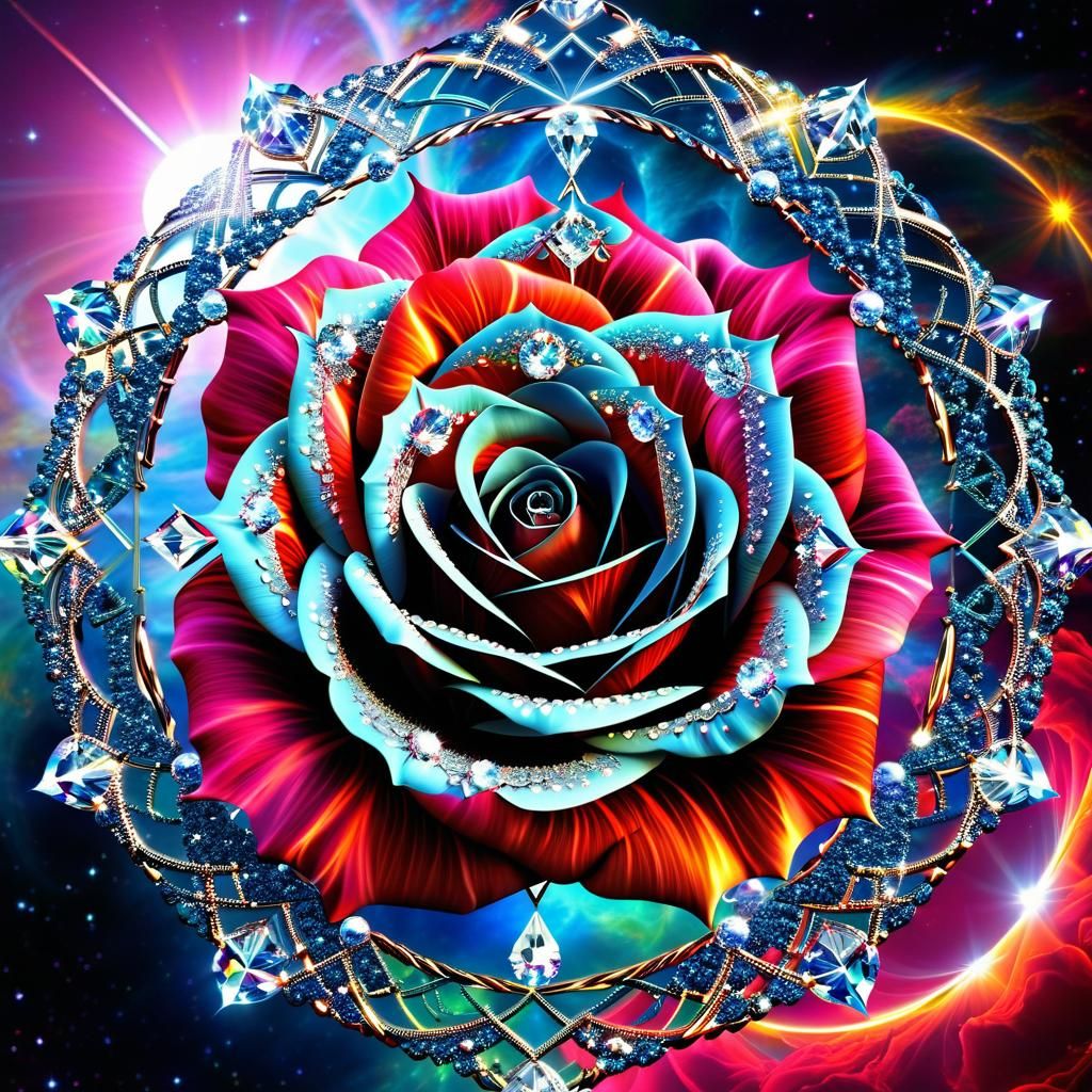 Surreal Rose - Ai Generated Artwork - Nightcafe Creator