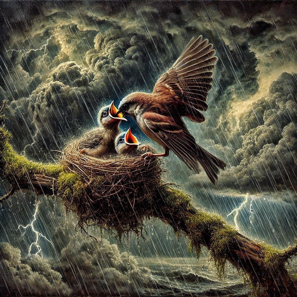 Feeding through the storm