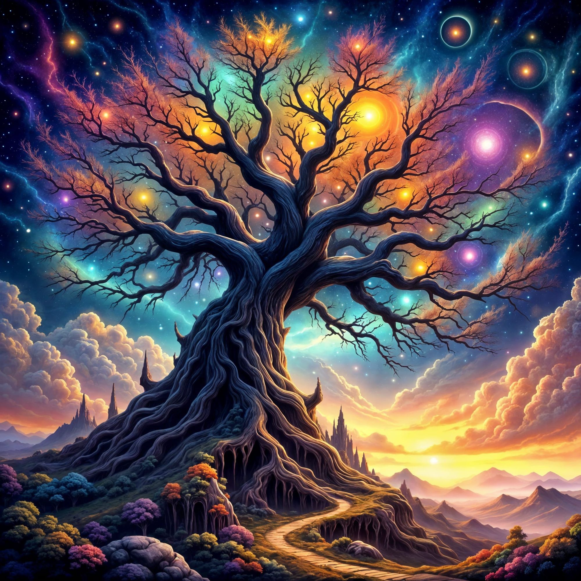 The World Tree embracing the heavens   