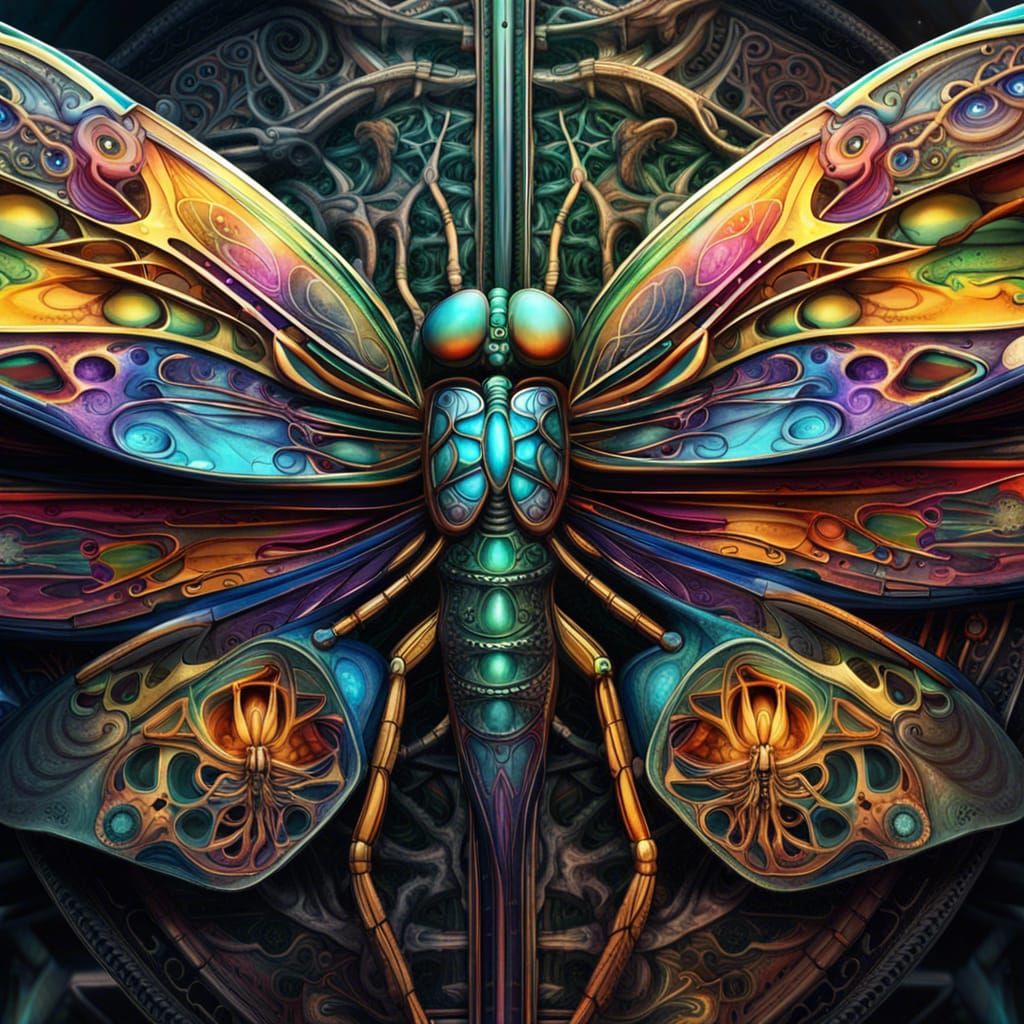 Slow motion dragonfly  by @Need credits Mjauu