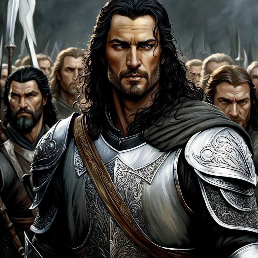 The Dúnedain of Arnor were tall, pale-skinned, with dark hair,..  by @INTERCEDENCE