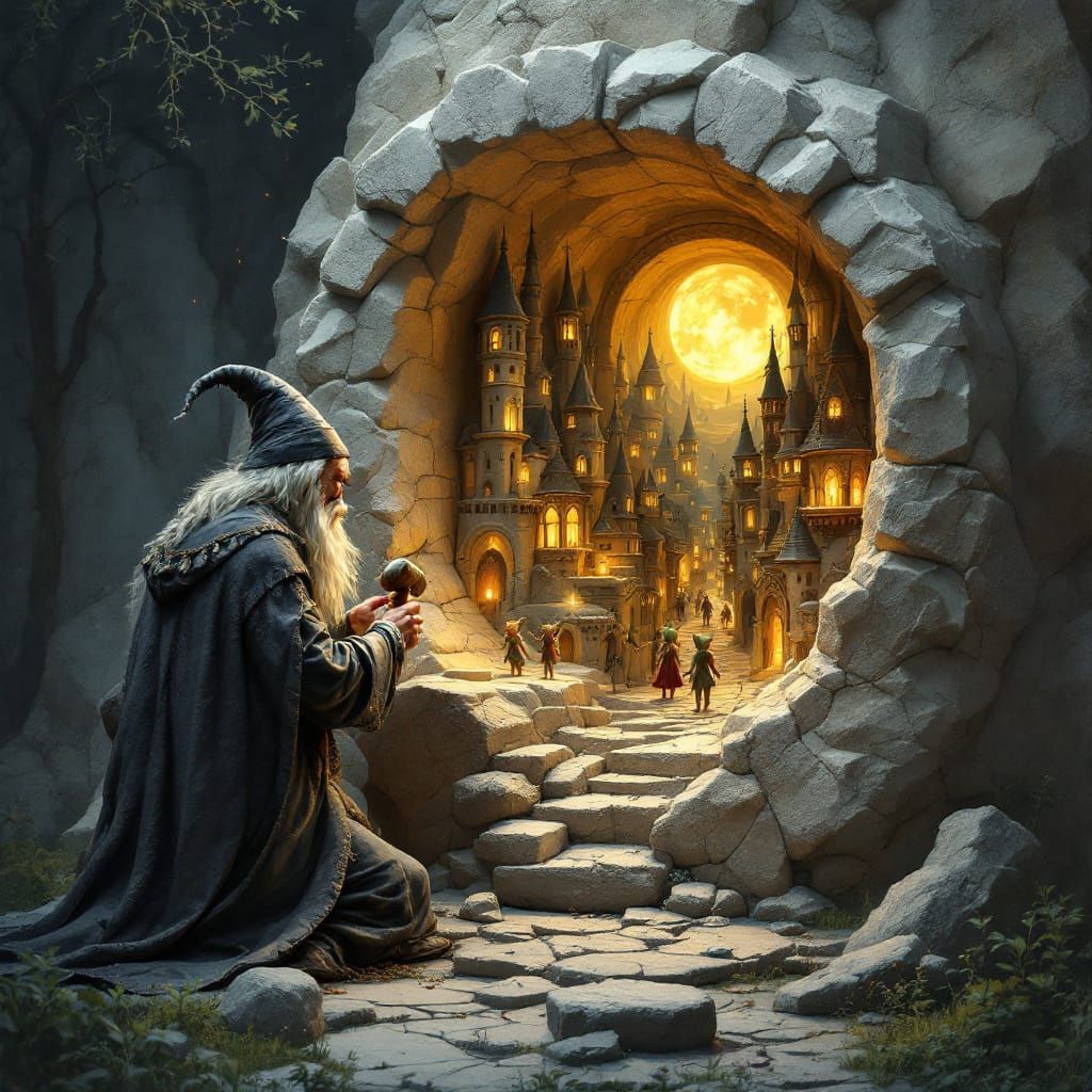 The sculptor of moonlit cities