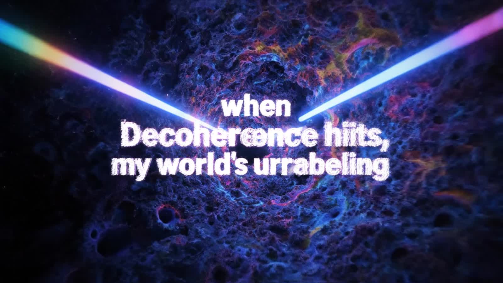 absolutely magnificent price award quality photography title "when Decoherence hits, my world's unraveling This cosmic t...