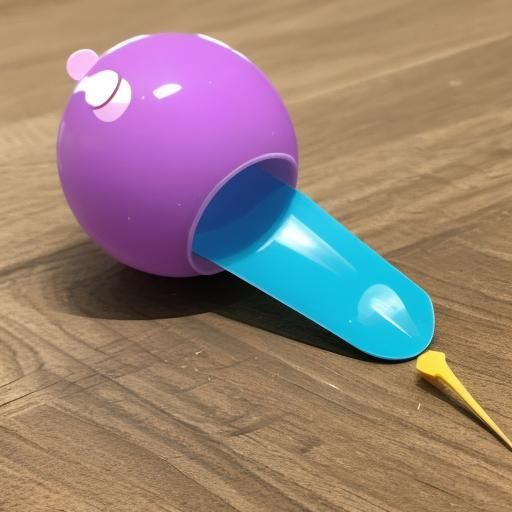 a pin popping a balloon