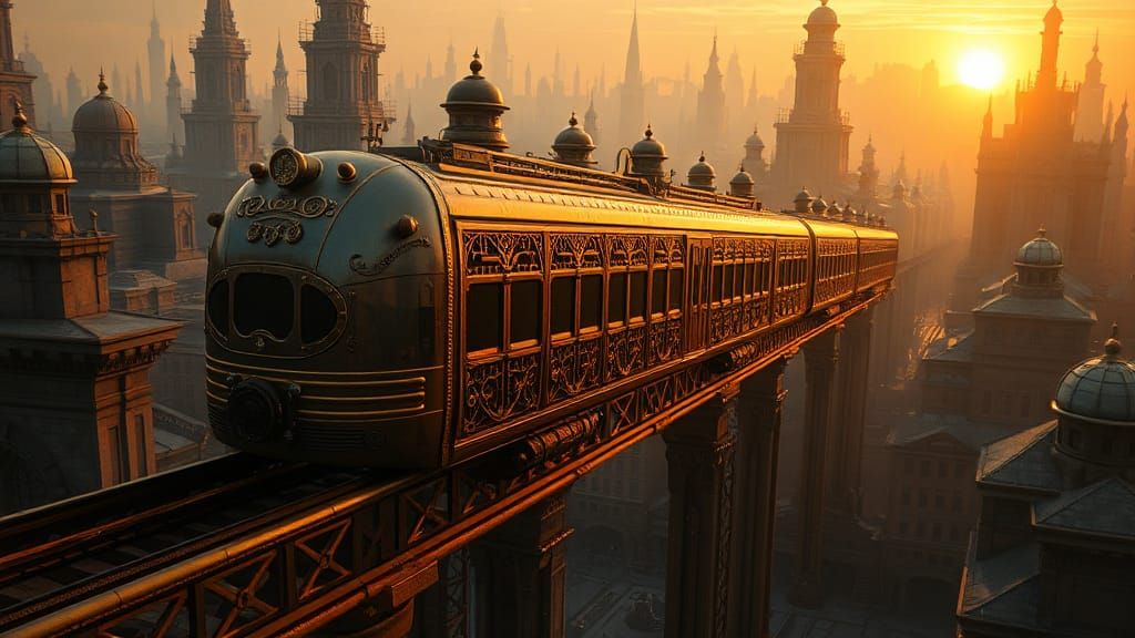 steampunk city  by @Narolinus