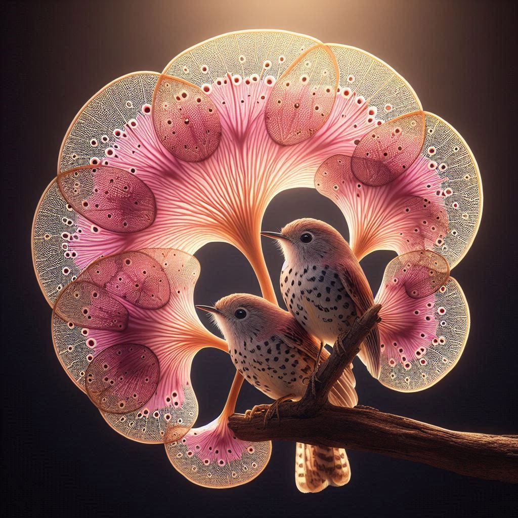 Love Birds Under A Shroombrella!!!!