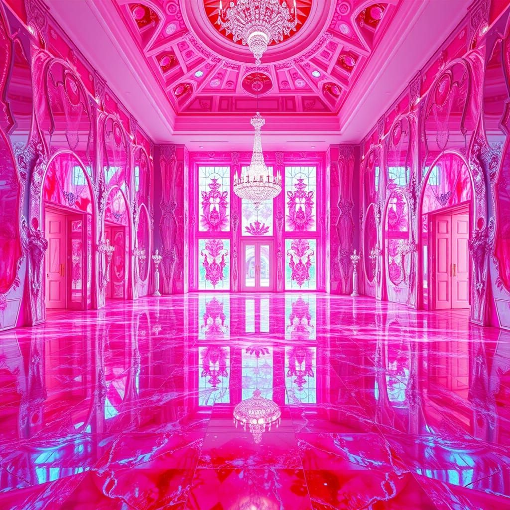 Crystal Hallway in a German Fantasy Home