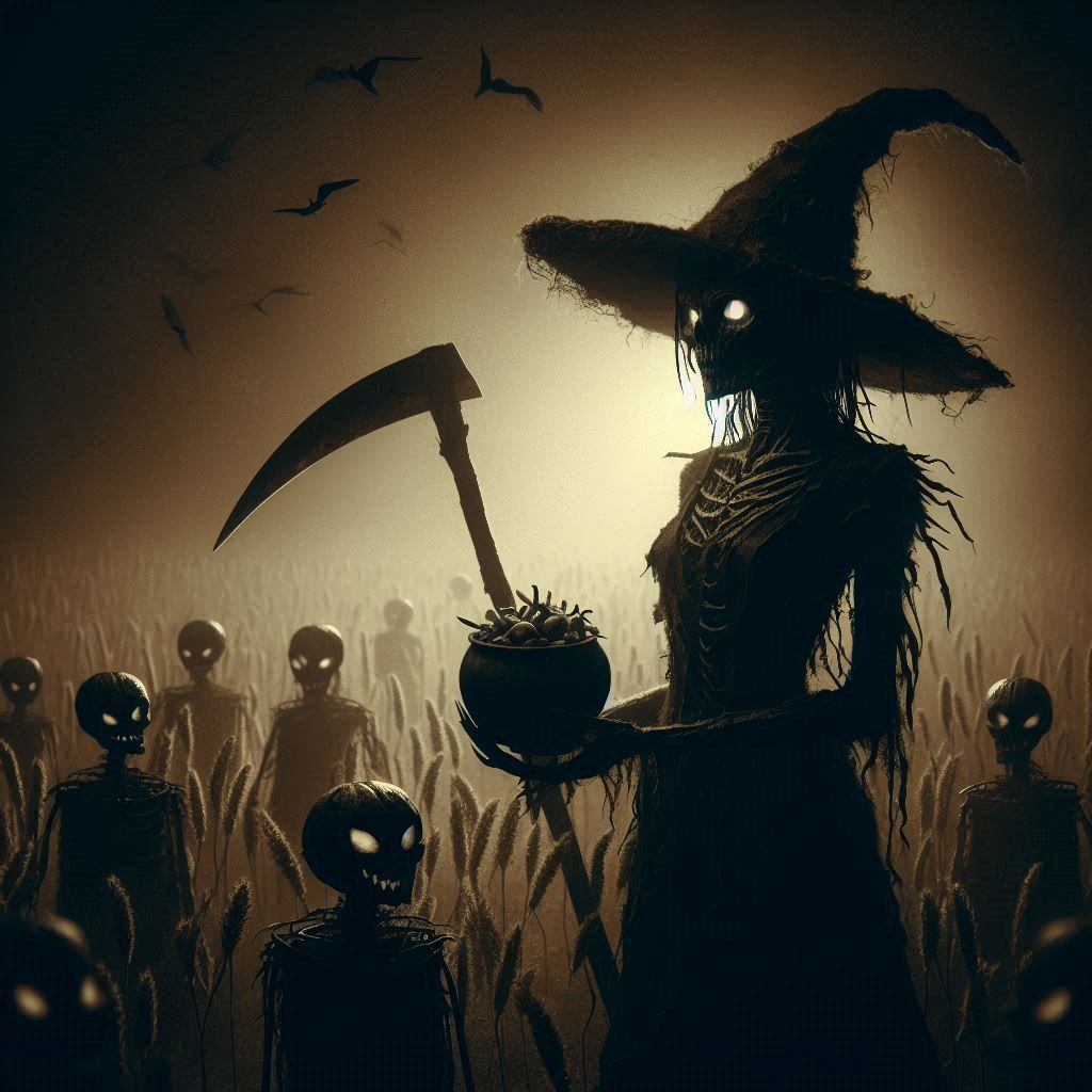 Scarecrow Harvest Witch
