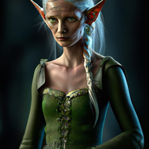 Old Elf Woman - AI Generated Artwork - NightCafe Creator