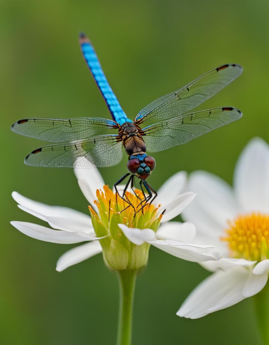 dragonfly on a flower