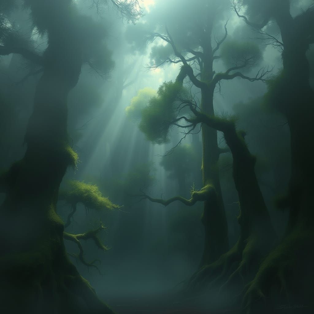 Foggy Forests  by @DragonFoster