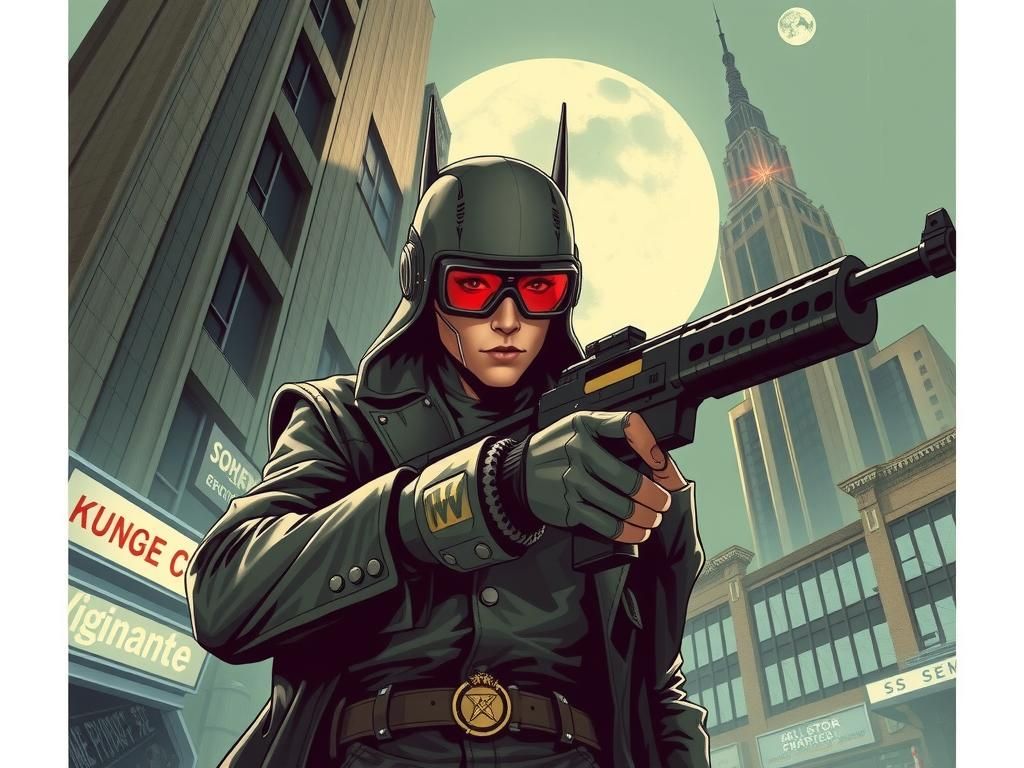 Gothic Retrofuturistic Raygun City Vigilante