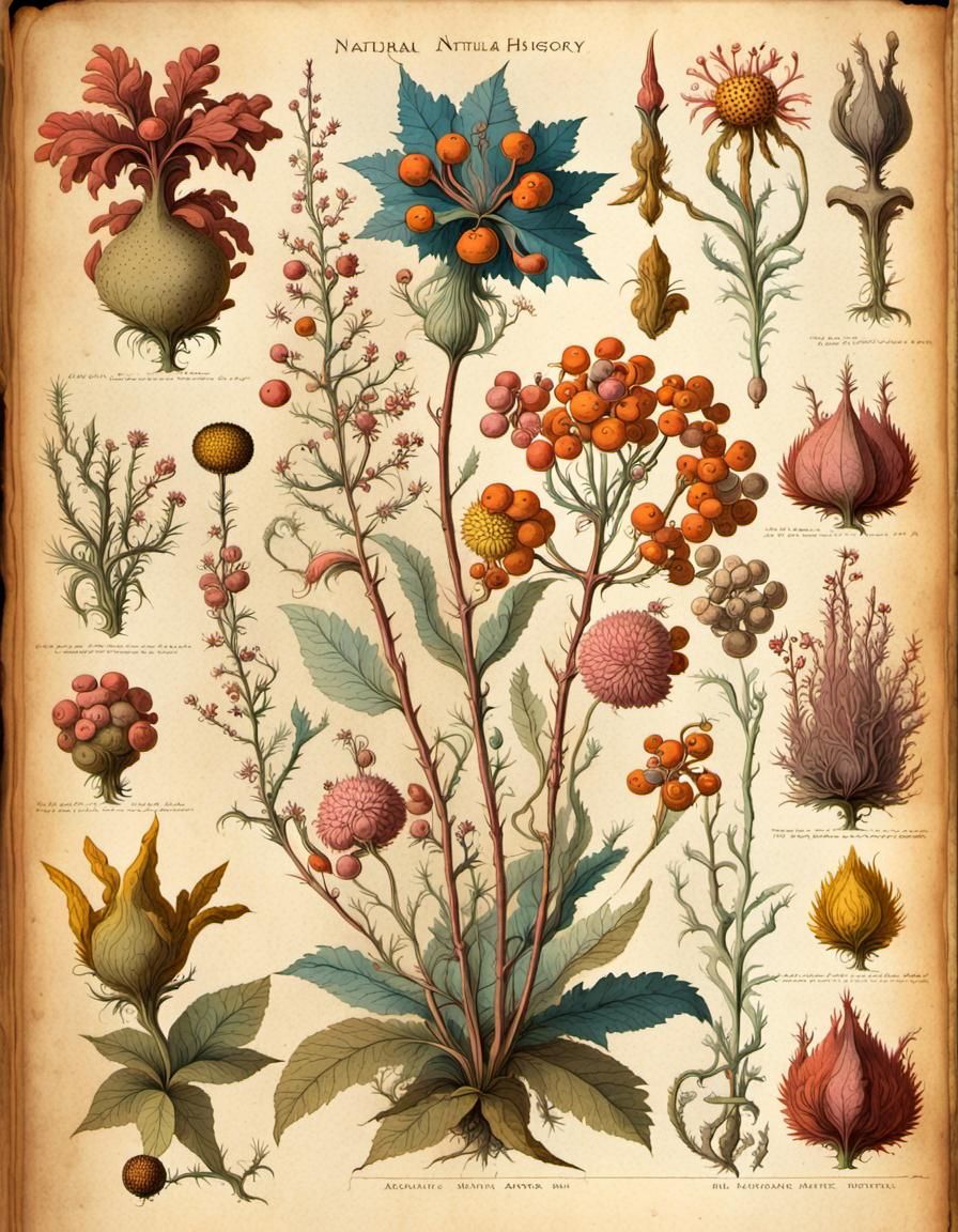 Fantastical and Nightmare Botanicals  by @Gumby