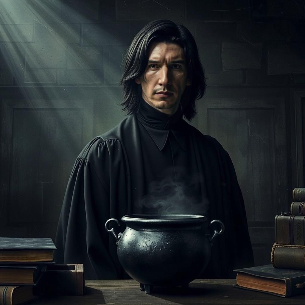 Adam Driver as Severus Snape