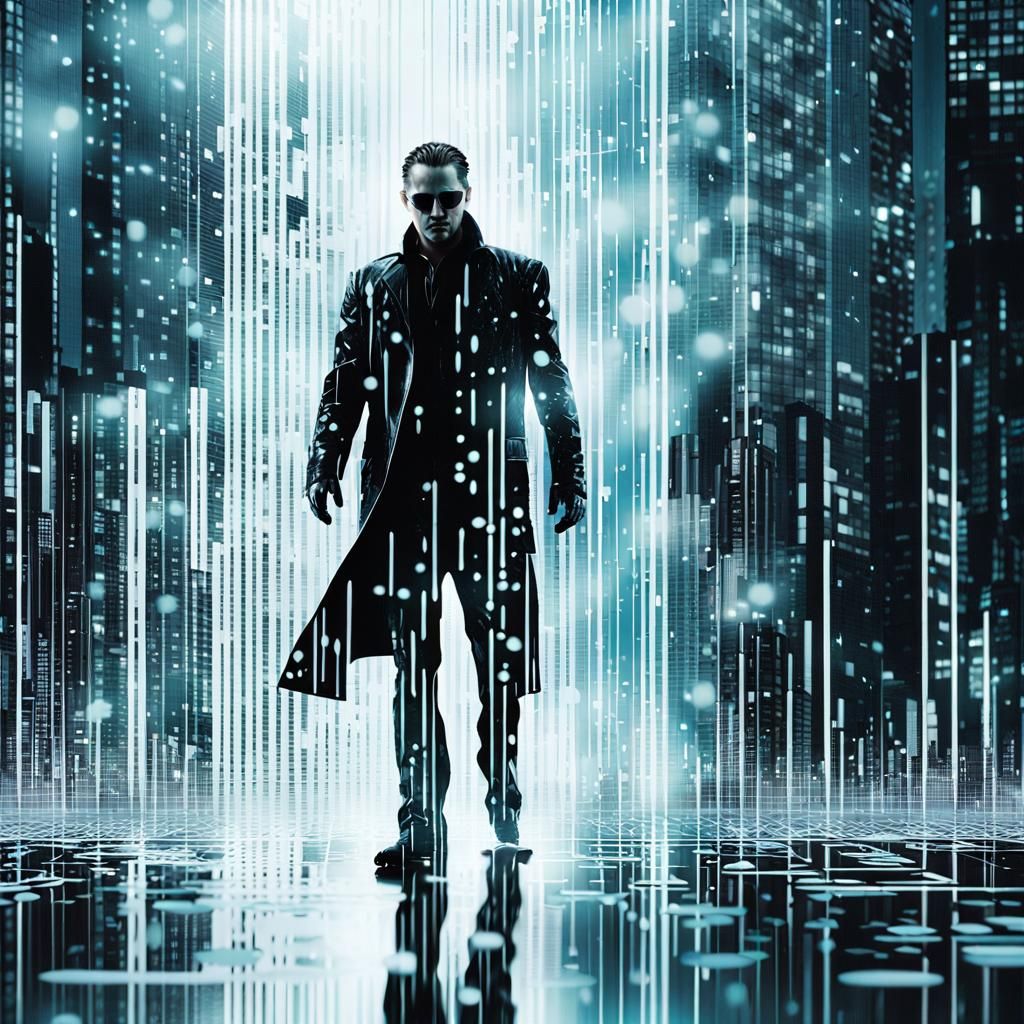 cyberpunk, vaporwave, ghost in the shell, white matrix datas...