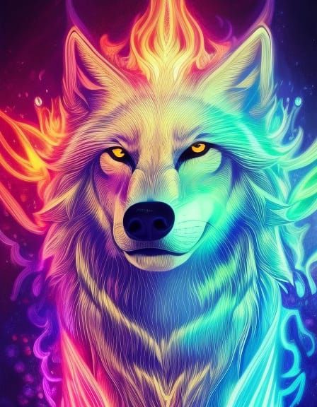 Nova Wolf - AI Generated Artwork - NightCafe Creator