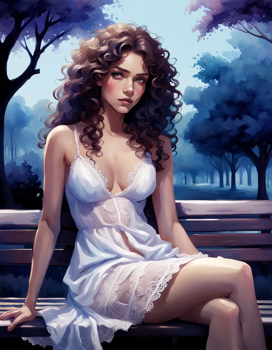 Curly-Haired Latina - AI Generated Artwork - NightCafe Creator