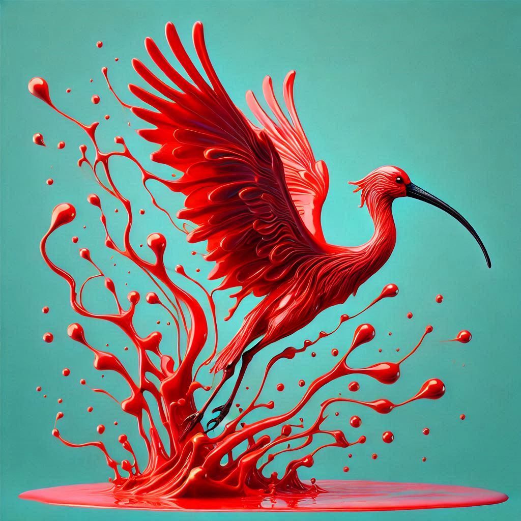 Scarlett Ibis pour art #1