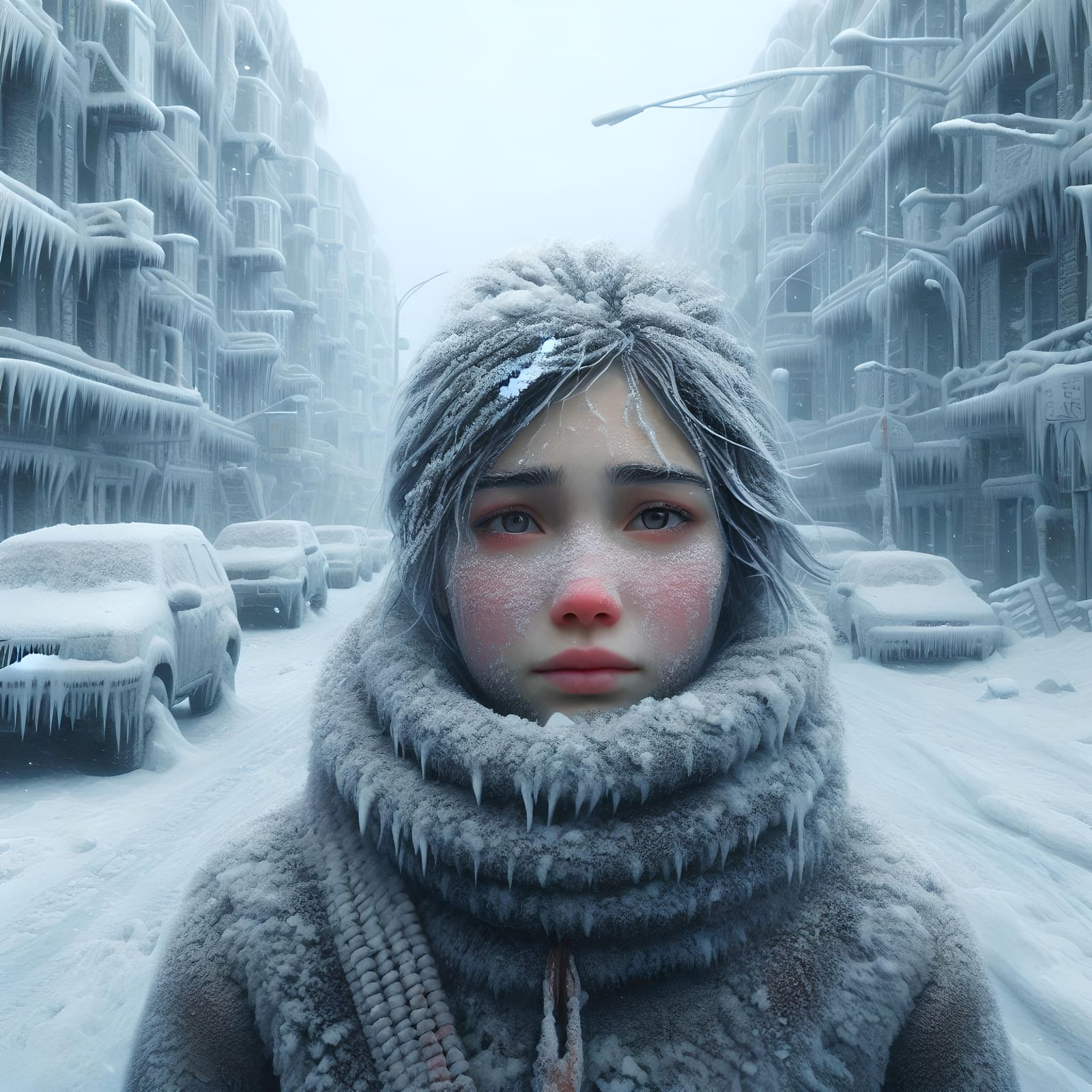 Post apocalypse portrait ~ the start of a new IceAge