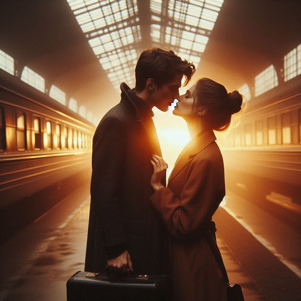 Before the departure.