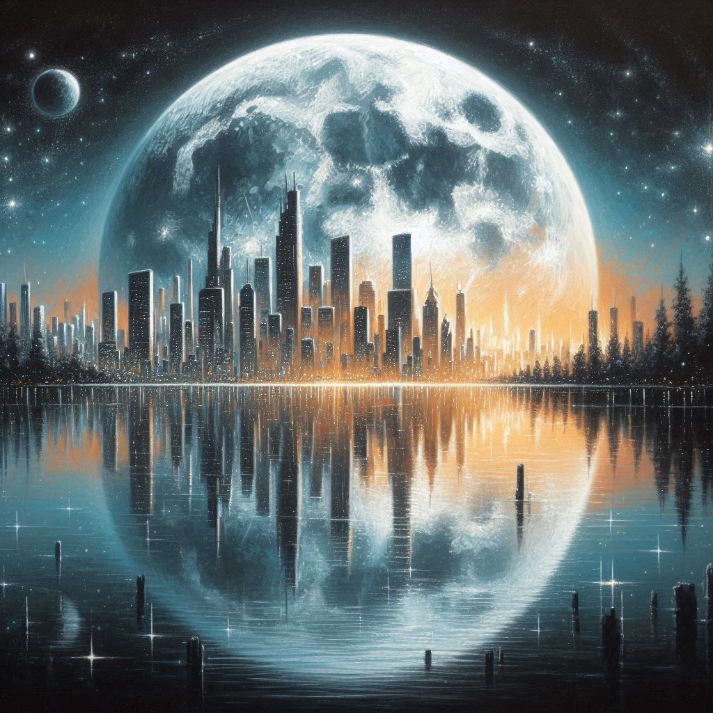 The Moon In Reflection