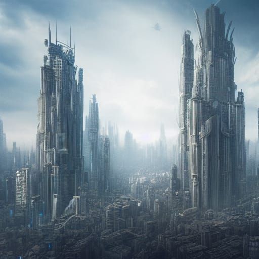 over grown sky scraper