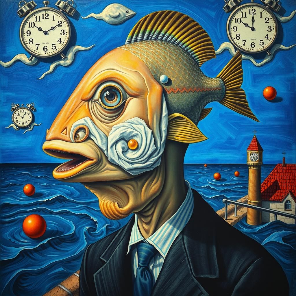 The fishmonger is a fish